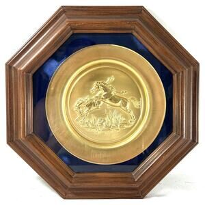 Gunther Granget Wild and Free 24K Gold Electroplate Plate American Heritage